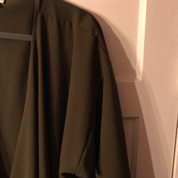 Shirley - LuLaRoe - L - Solid Dark Olive Green - Picture 3 of 4